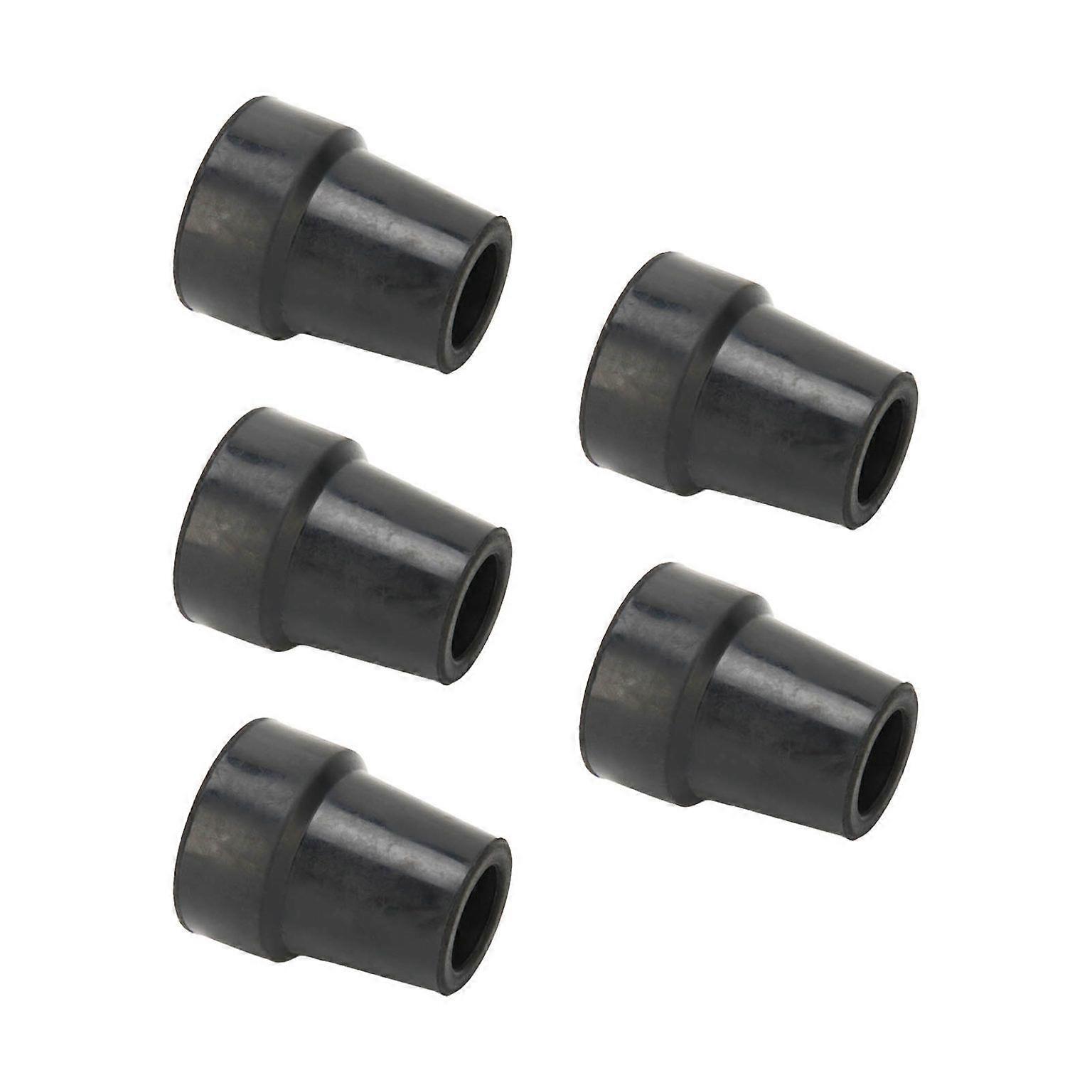 5-Pack Professional Rubber Replacement Tips for Crutches and Walking Sticks