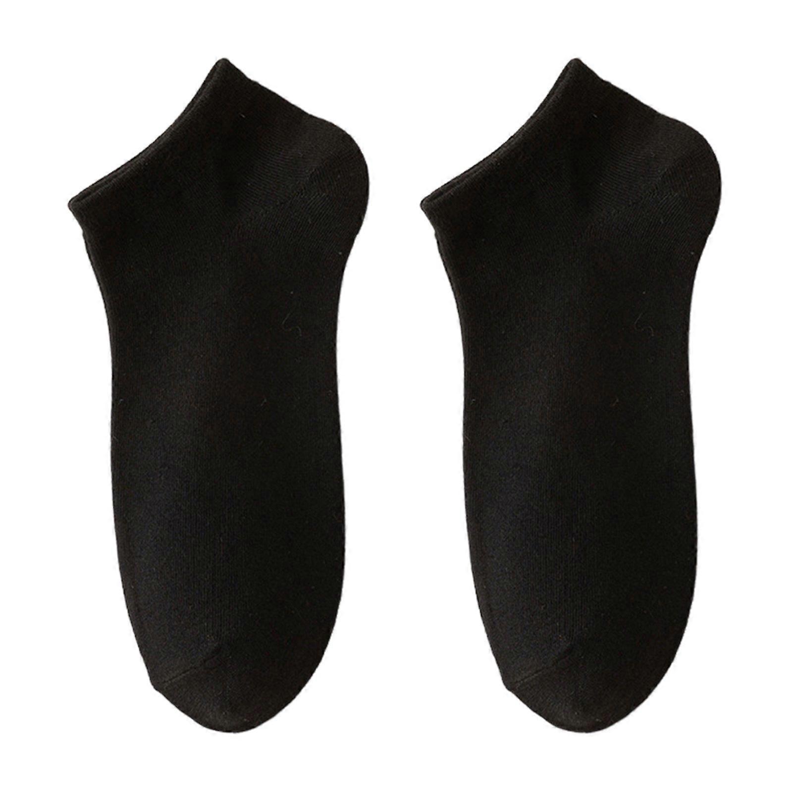 1 Pair Unisex Boat Socks Low-cut No Odor Thin Solid Color High Elasticity Anti-slip Sweat-absorption Anti-shrink Sports Four Season Invisible Socks