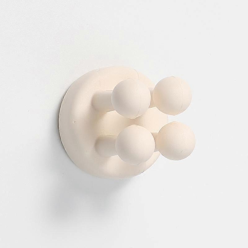 Creative Silicone Hook Cute Seamless Self-Adhesive Bedroom Door Hangers Punch-Free Hooks Key Umbrella Towel Rack Wall Decoration
