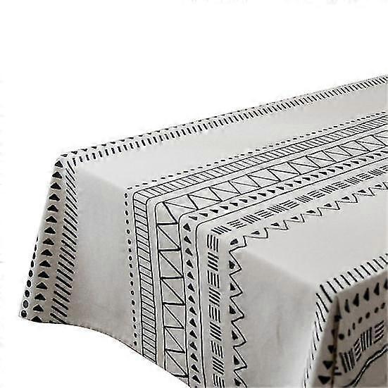 Rectangle Striped Pattern Kitchen Dining Table Cover Tablecloth Banquet Decor