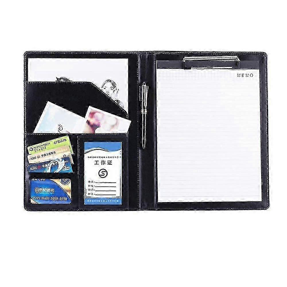A4 Pu Leather File Folder Business Office Folder Multifunction Portable School Office Supplies