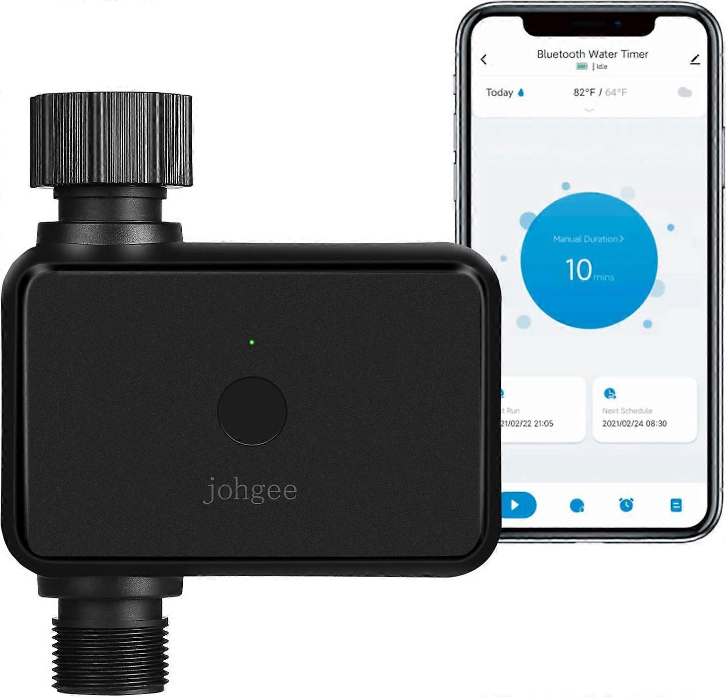 Smart Hose Timer, App-Controlled Irrigation System for Automatic Lawn Watering, Rain Delay Settings, Durable Anti-UV Material, Quick Run Function for