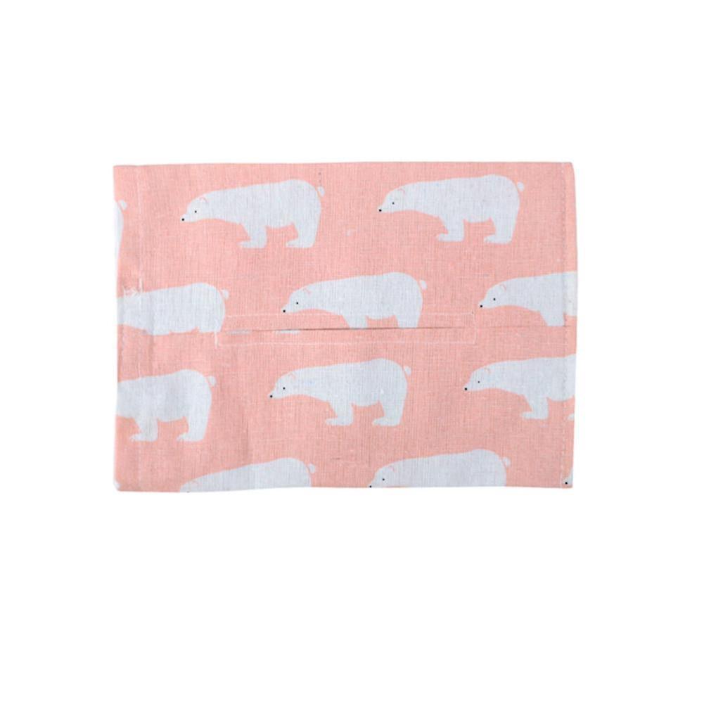Cotton Linen Washable Reusable Tissue Box Holder for Car and Home, Portable Napkin Organizer, Multi-Color Design