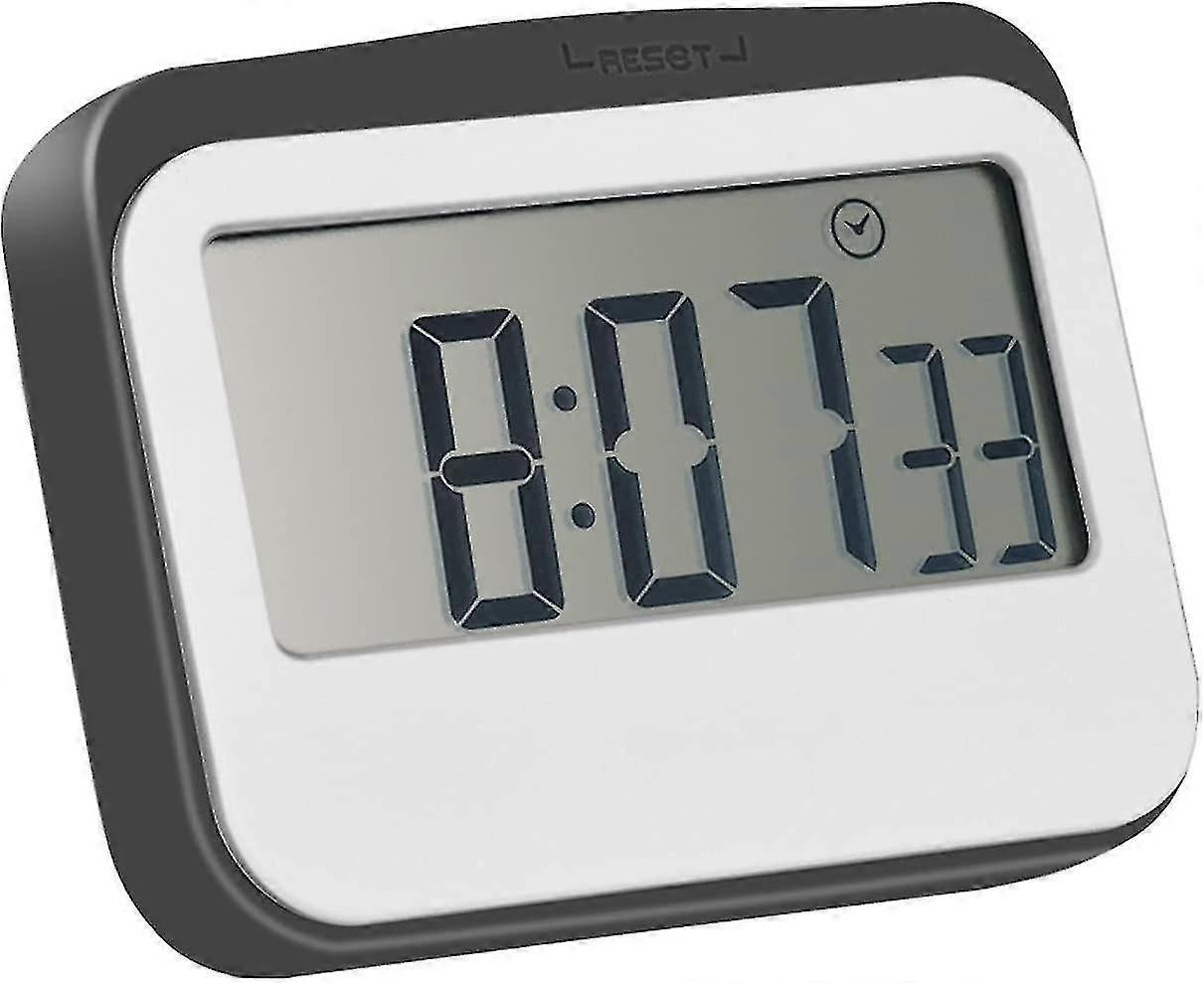 Magnetic Digital 24 Hours Kitchen Timer/clock With Large Screen (1pc, Gray)