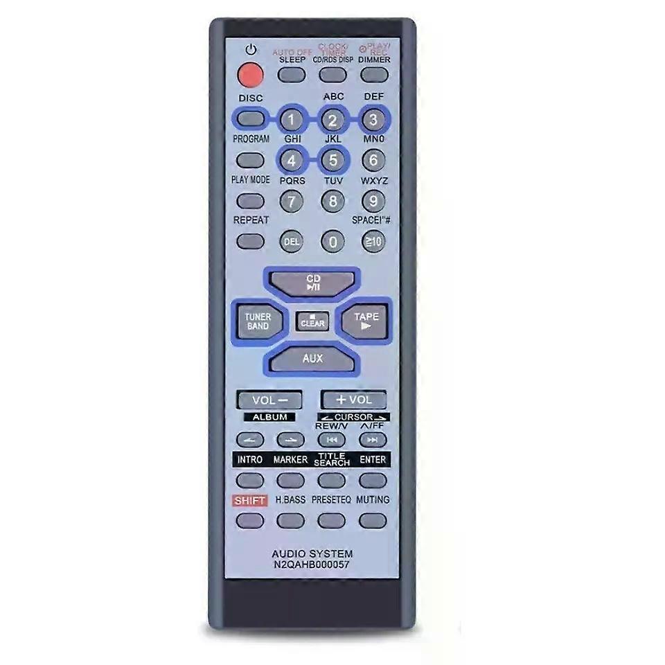 New N2QAHB000057 For Panasonic CD Stereo System Remote Control SC-AK330 SC-AK333