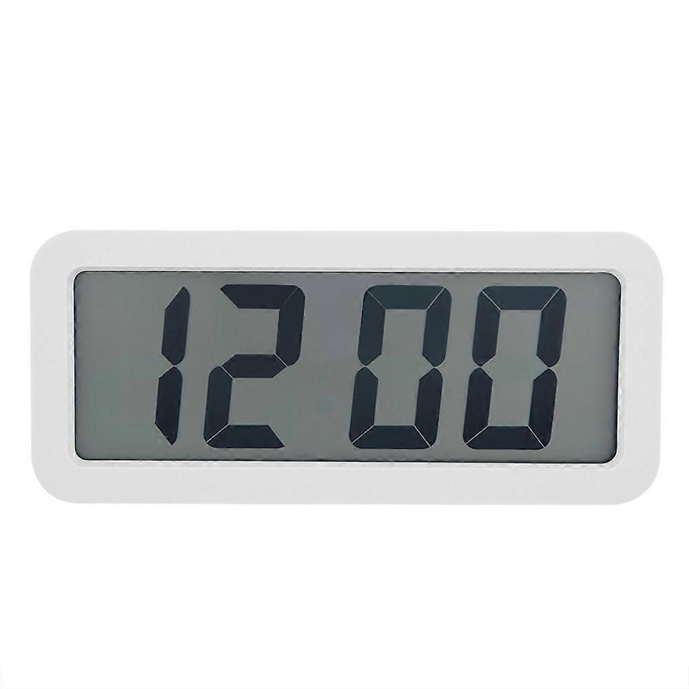 Digital Electronic LCD Music Table Alarm Clock Hanging Clock (White)
