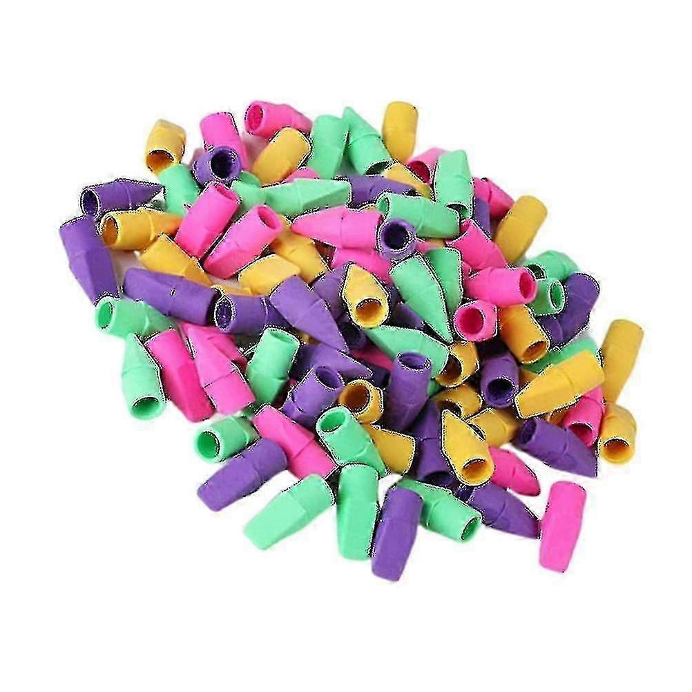 Erasers Convenient Durable Practical Stationery Eraser Cap Erasers Eraser Tops Set Pencil Top Eraser For Pencil Pens