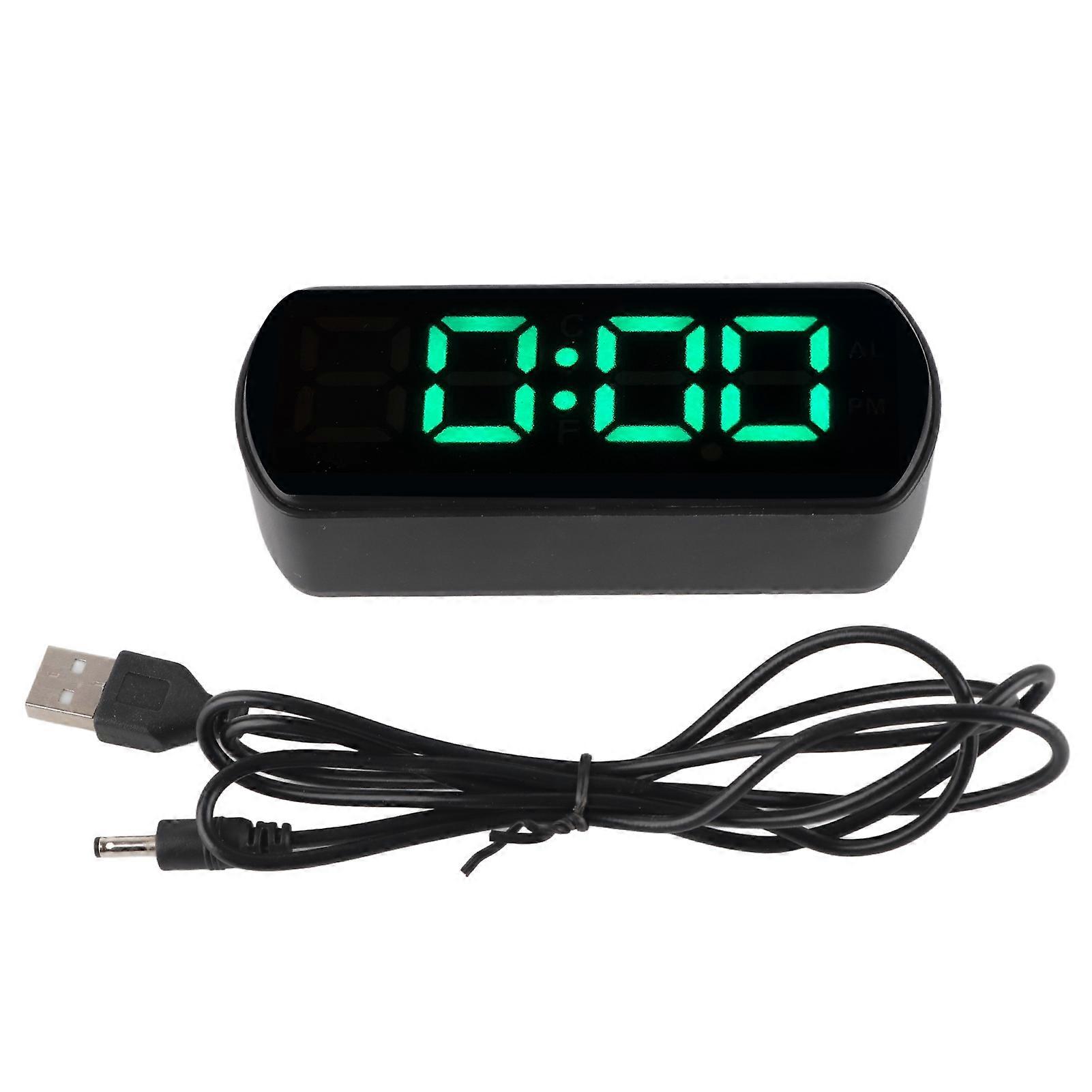 LED Dual Mode Auto Dimming Temperature Display Snooze Function Digital Alarm Clock for Bedroom Office Kitchen