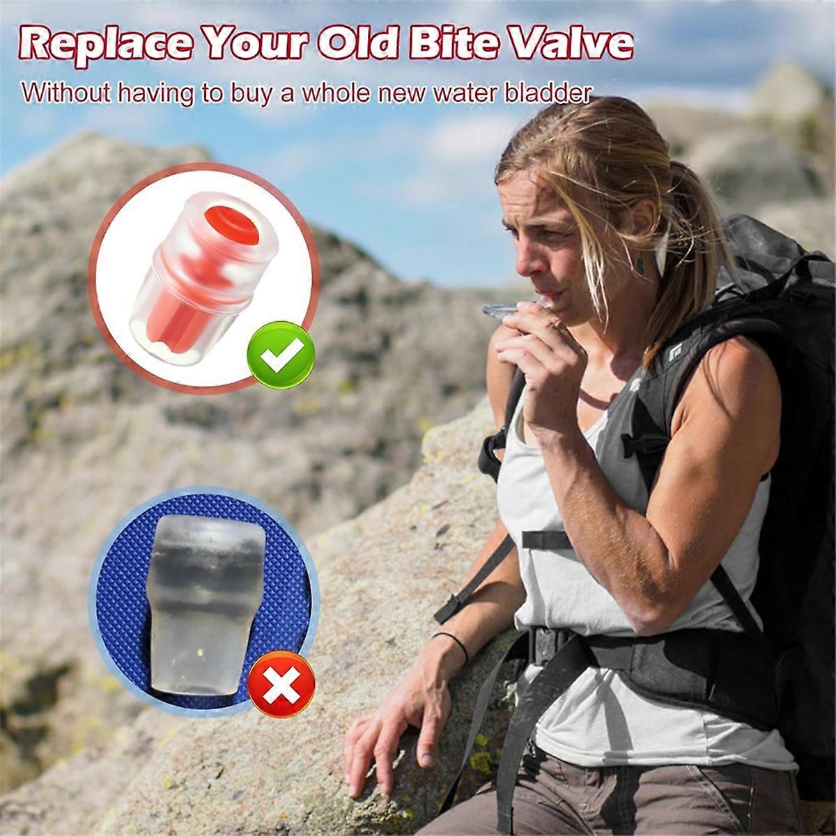 6pcs Replacement Bite Valve Sheath for ,Water Bladder Bite Valve Replacement Hydration Silicone Nozzle Accessory,B