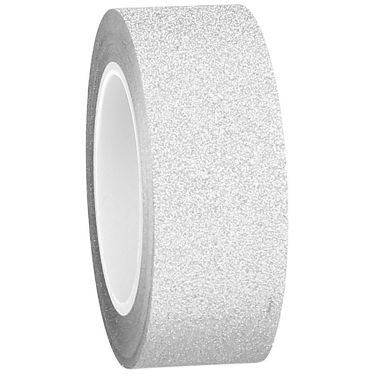 10M Glitter Tape Stick Self Adhesive Sticker Label Decorative Paper DIY silver