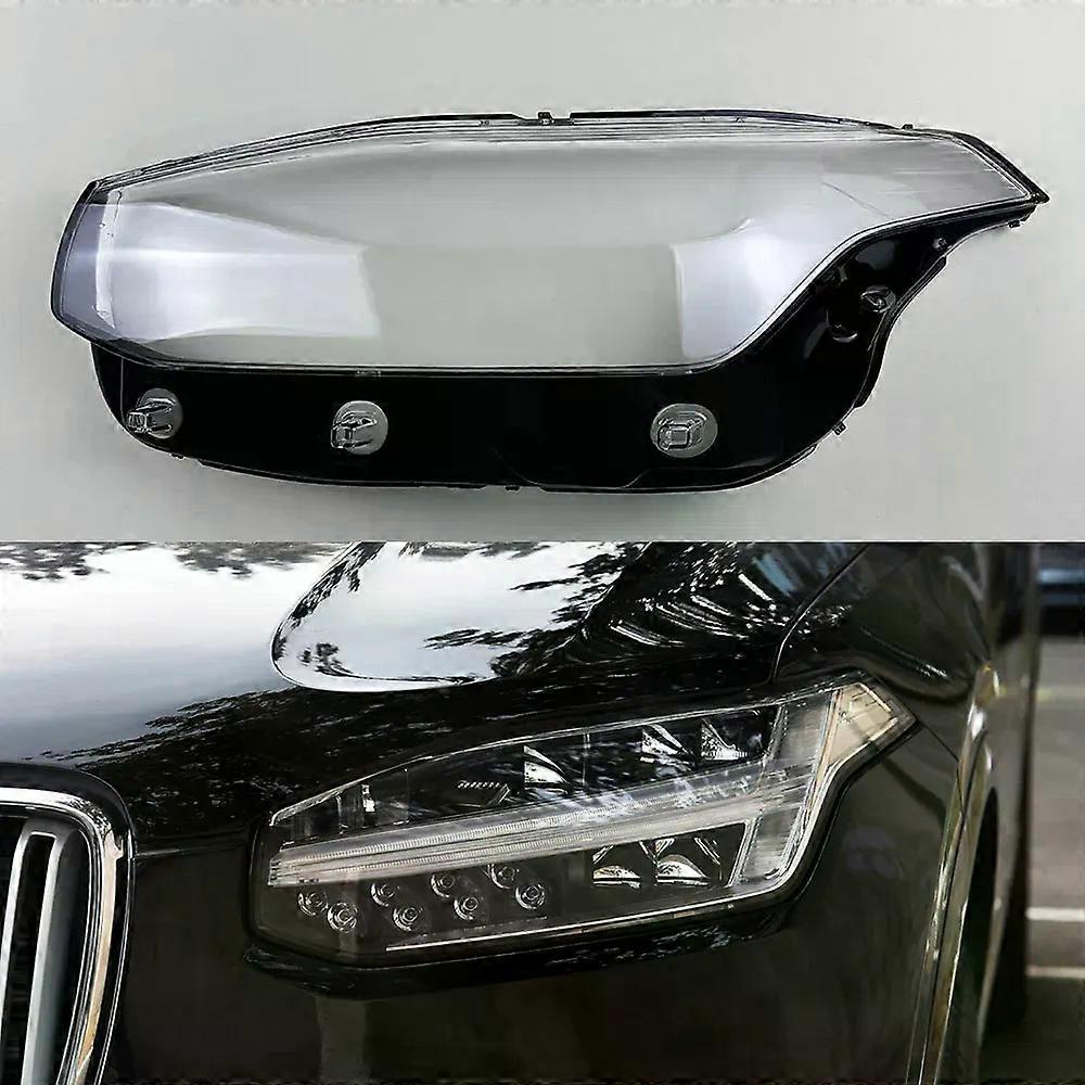 For Volvo XC90 2015-2022 Front Headlight Shell Lamp Shade Transparent Headlamp Cover Plexiglass Replace Original Lens