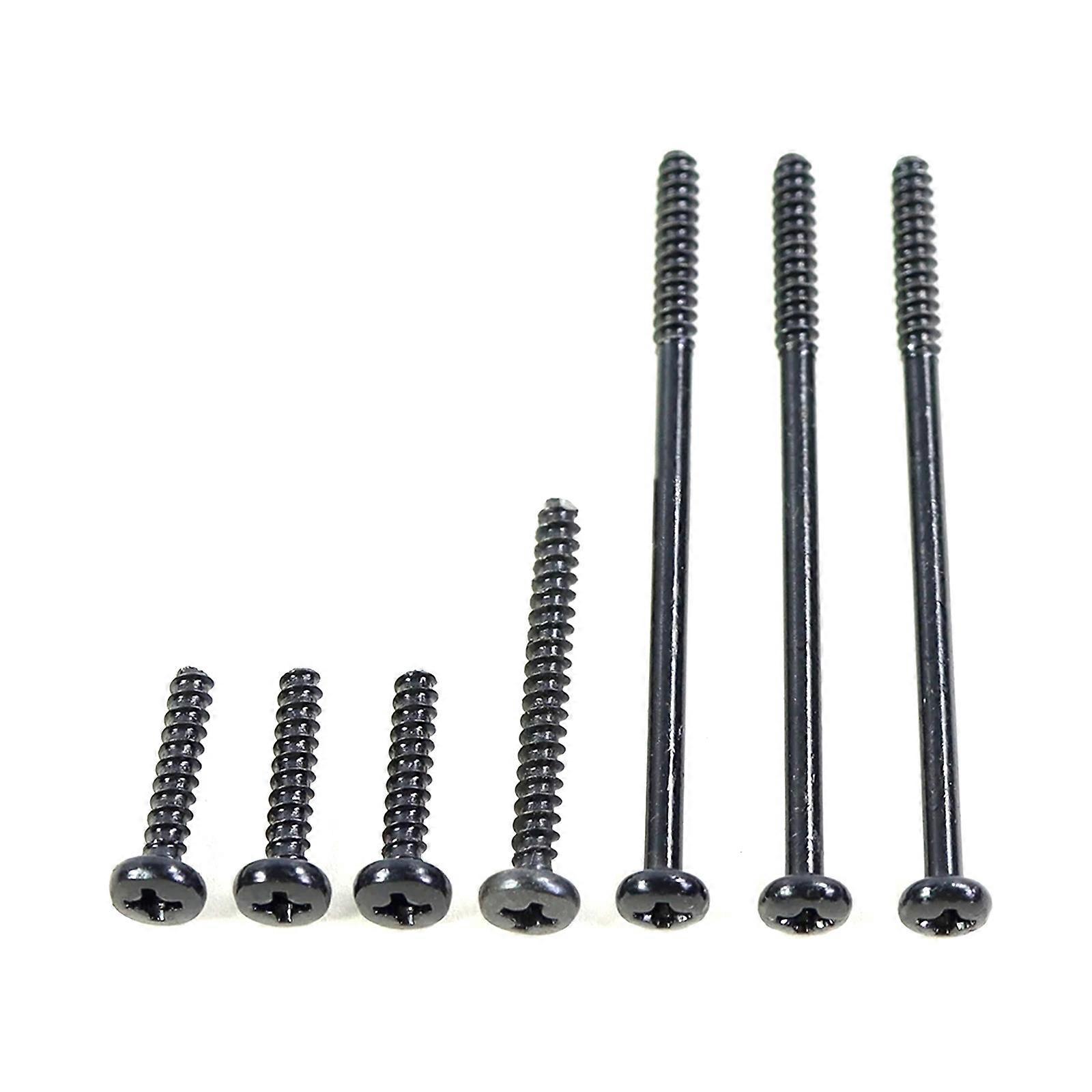 Replacement Metal Screws Game Console Full Set Host Screws Set Kit for 30000 3W Repairing Parts Gamepad Accessories Black