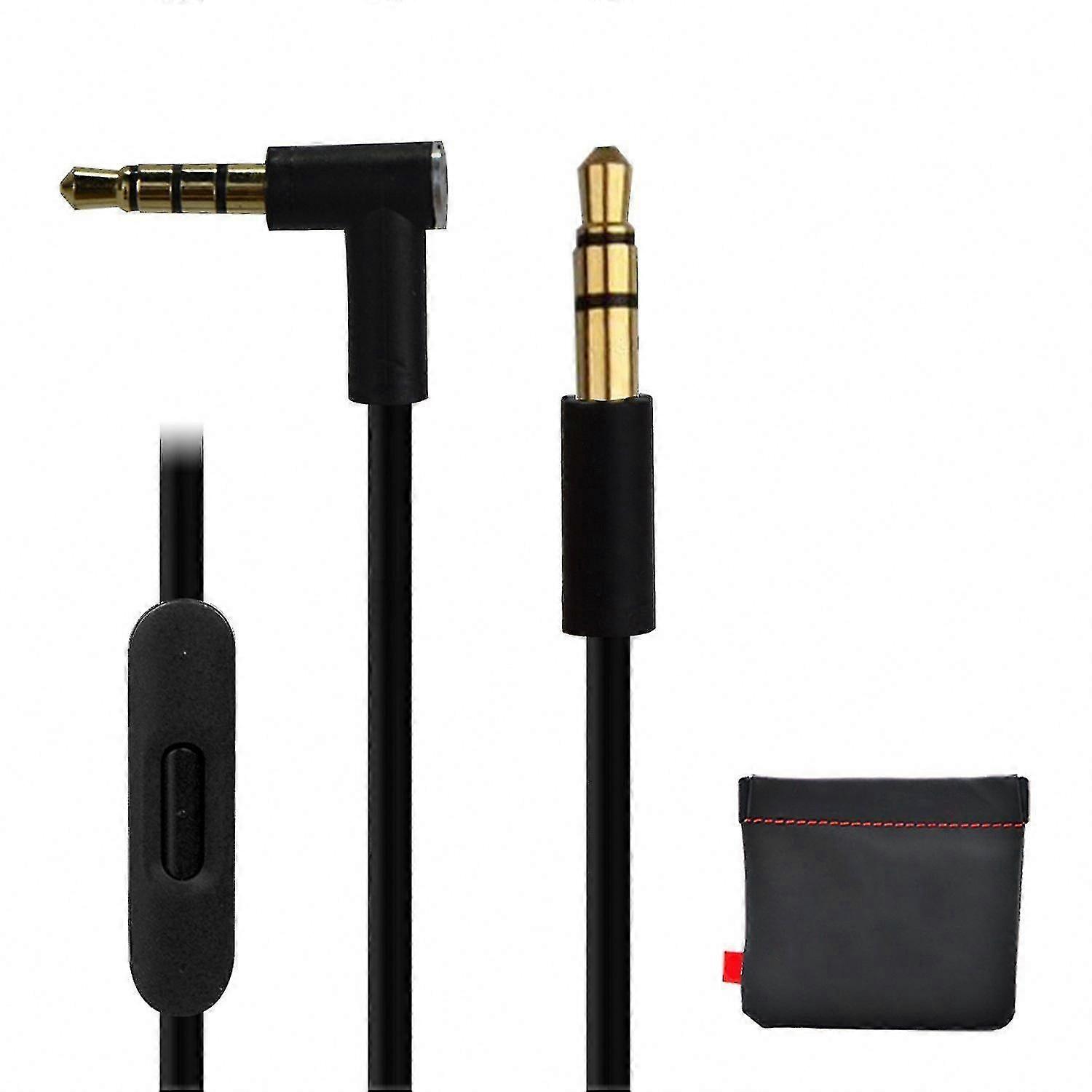Replacement Wire for Beats Audio Cable with In-Line Remote/Microphone Compatible with Beats By Dr. Dre Solohd/Studio/Pro/Detox/Wireless Headphones