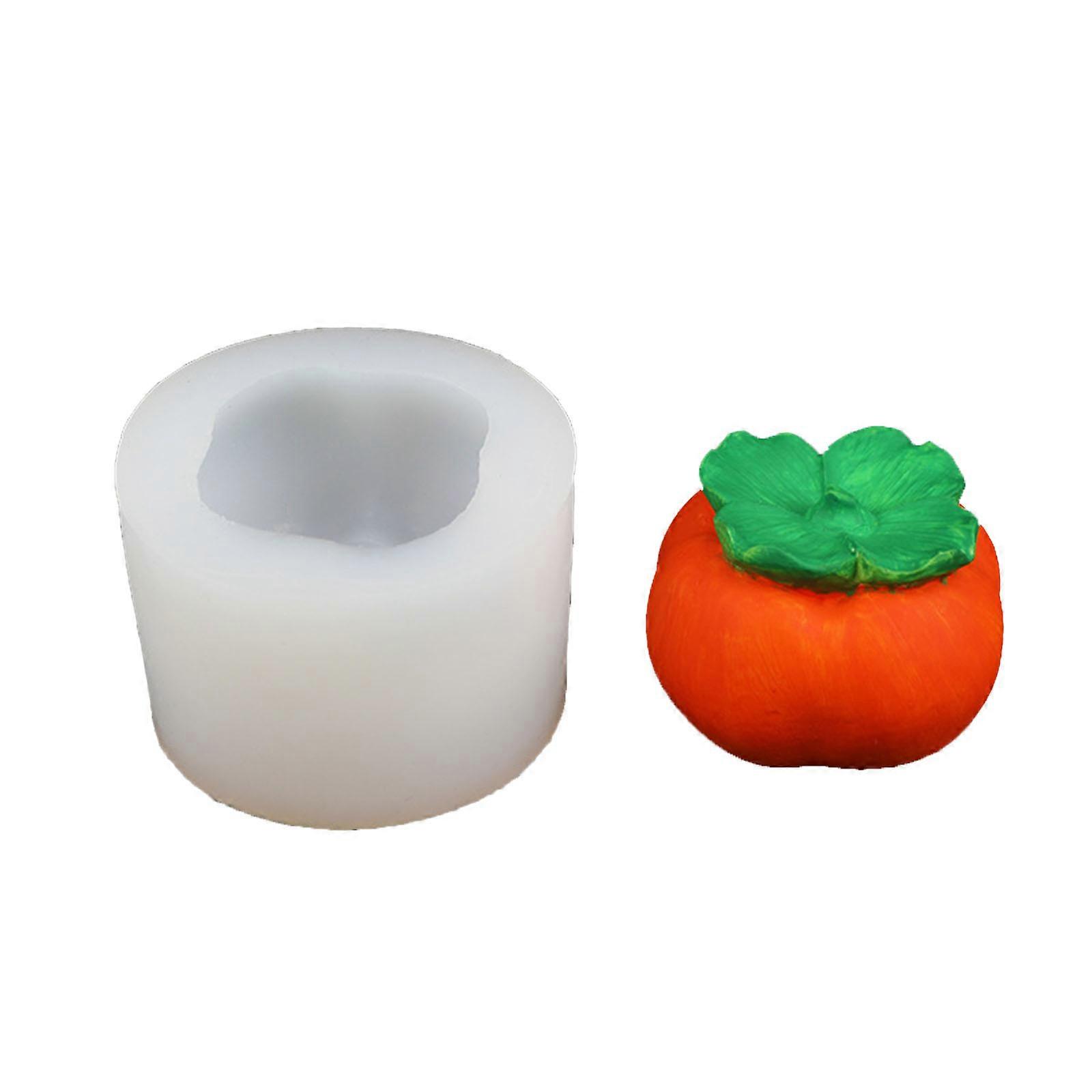 Silicone Fondant Moulds Candy Molds Persimmon Shaped Reusable Moulds Baking Accessories Baking Tools for Fondant Candy Clear