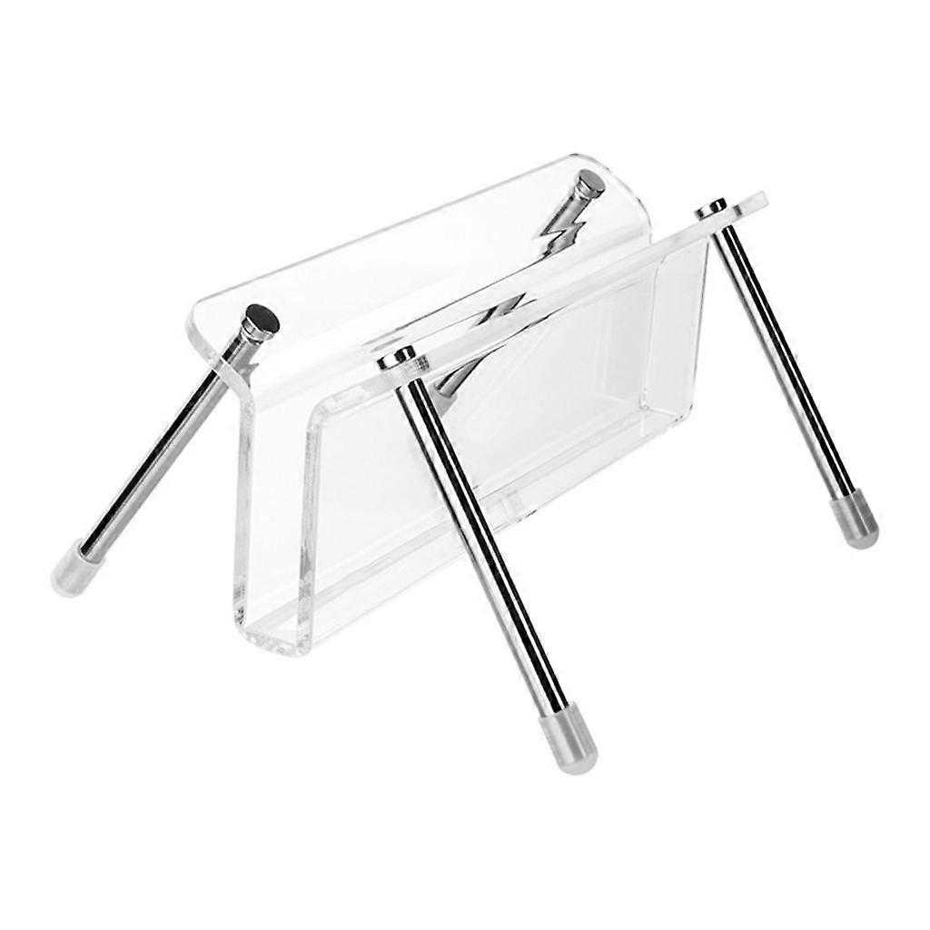 Sleek Acrylic Desktop Holder Showcase Your Record Collection with Elegant