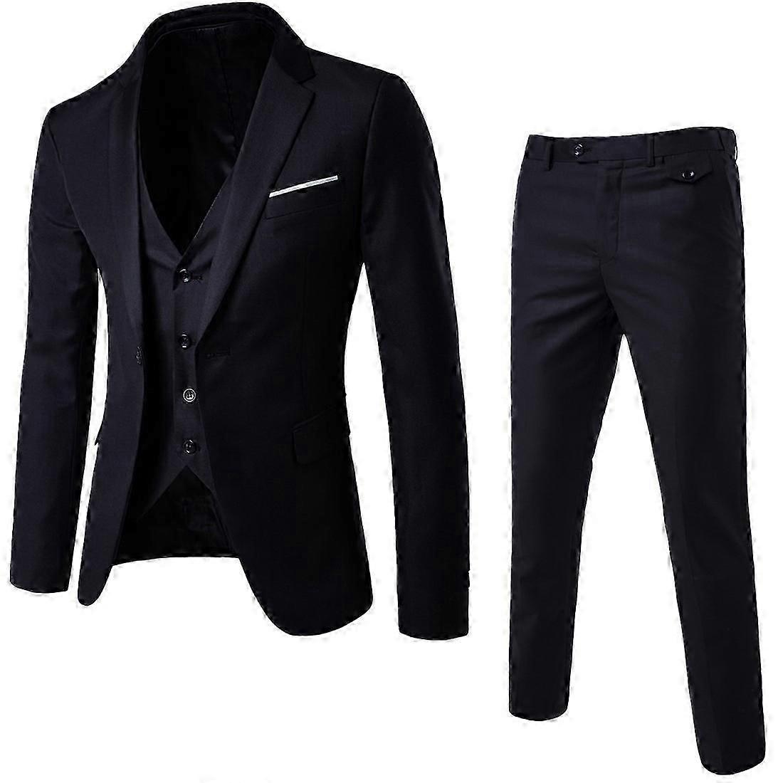 Ανδρικά Business Blazer Vest Pant Suit Set