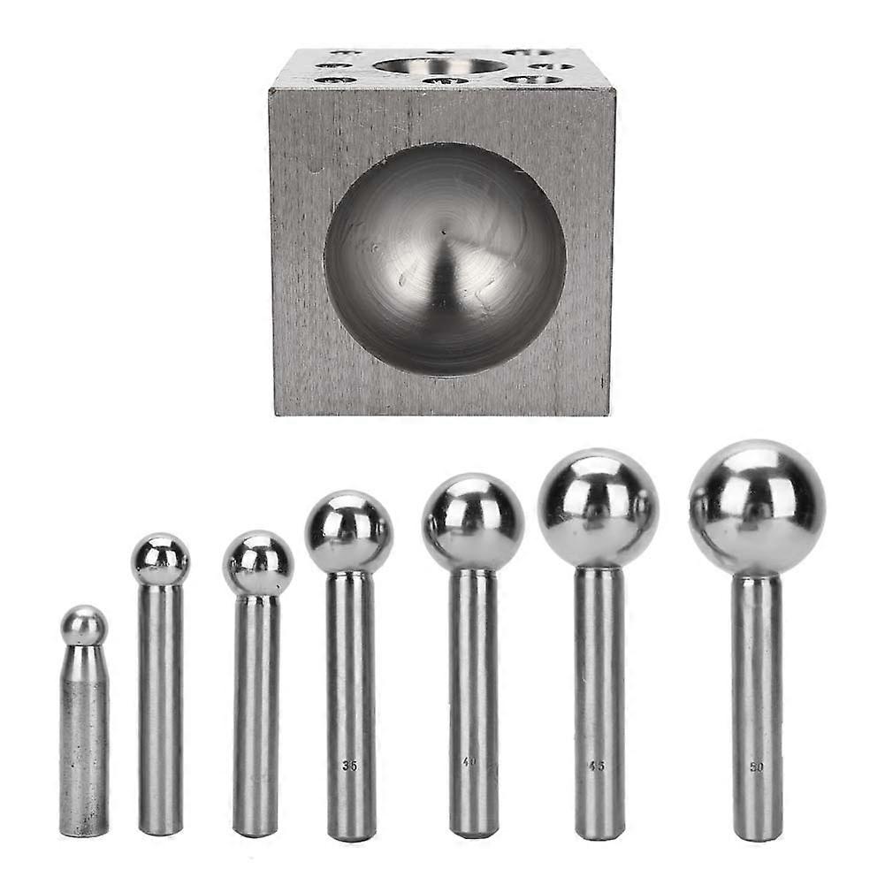 8pcs Nest Punch Gold Silver And Copper Bell Making Tools Metal