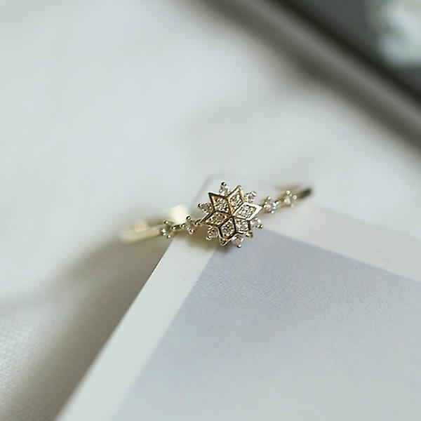 Dames Snowflake Delicate Ring