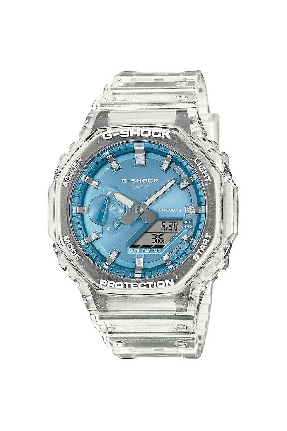 Men's Casio Gents Metallic Dial Series Sky Blue G-Shock Watch GA-2100BM-7A2ER