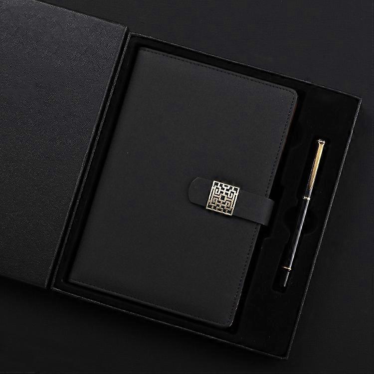 Notebook Business Retro απλό σημειωματάριο σημειωματάριο σημειωματάριο μαύρο A5 ουρανό και γη κάλυψη δώρου κουτί