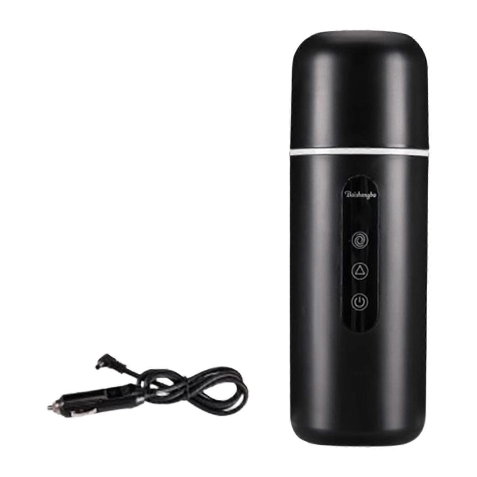 12V / 24V Araba Isıtıcı Kupası, Kahve Çay Sütlü İçecekler için Paslanmaz Çelik Isıtma Seyahat Kupa, Araba Seyahat Ofisi Kullanımı için Taşınabilir Su Isıtıcısı