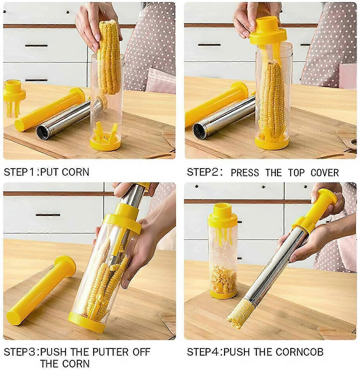 2 Pcs Stainless Steel Corn Cob Remover Tool