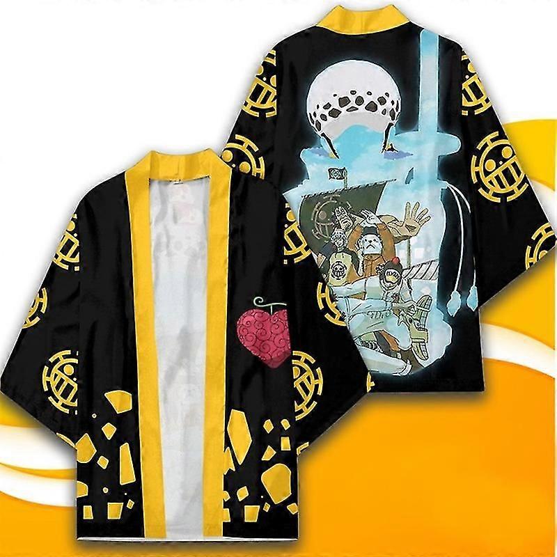 أنيمي لوفي إدوارد نيوجيت ايس ترافالغار لو كورازون تأثيري زي معطف عباءة موحدة قمم قميص كيمونو هاوري للجنسين