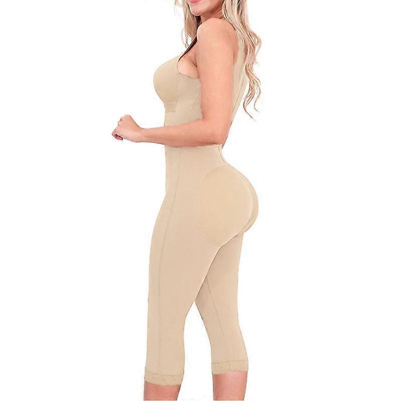 Shapewear For Women Tummy Control Full Body Shaper Butt Lifter Thigh Slimmer Bodysuit Side Zipper Breast Support Long