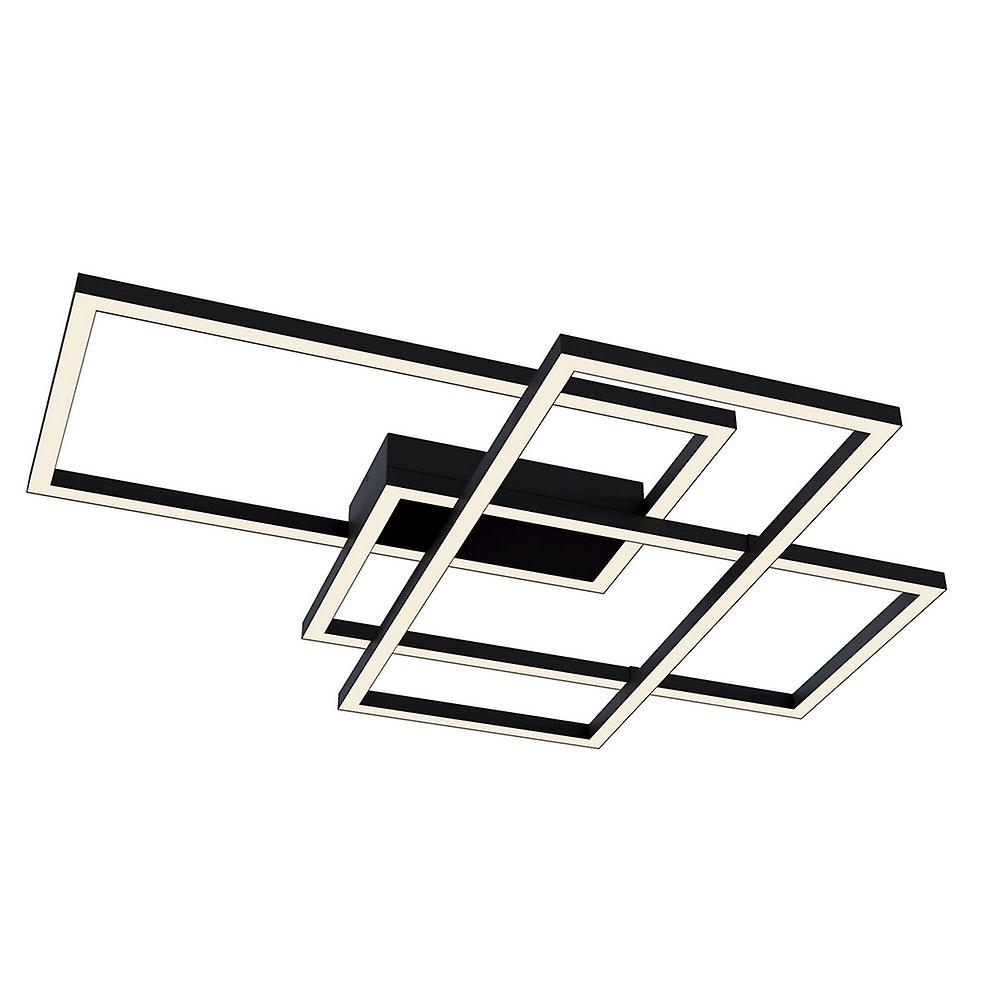 Line Integrated LED Square Ceiling Lamp Black