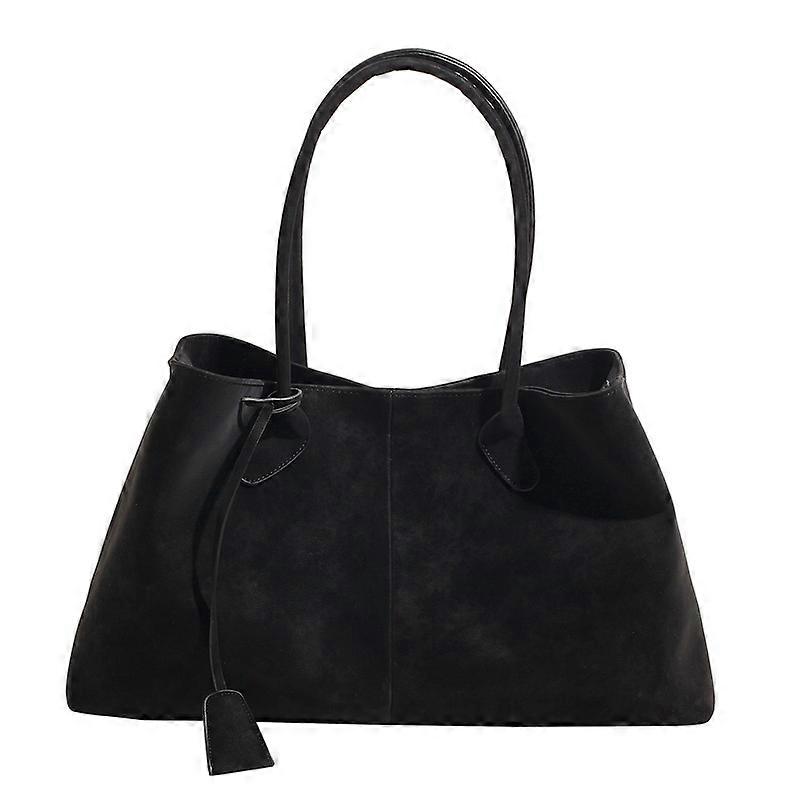 حقيبة يد من جلد الغزال للنساء خمر سعة كبيرة حقيبة حمل الركاب أنيقة متعددة الاستخدامات حقائب الكتف المتسوق حقائب اليد