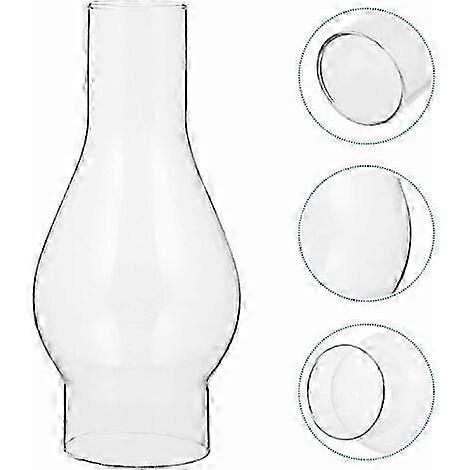 אהיל זכוכית שלג למנורת שמן, מנורת שמן אח זכוכית, אהיל מנורת נפט, אביזרים להחלפה (גודל: קטן)