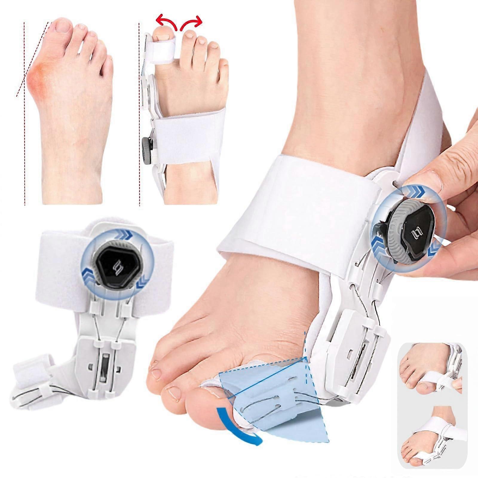 Bunion Corrector for Women Men, Adjustable Knob, Bunion Pads, Toe Separators, Hammer Toe Corrector