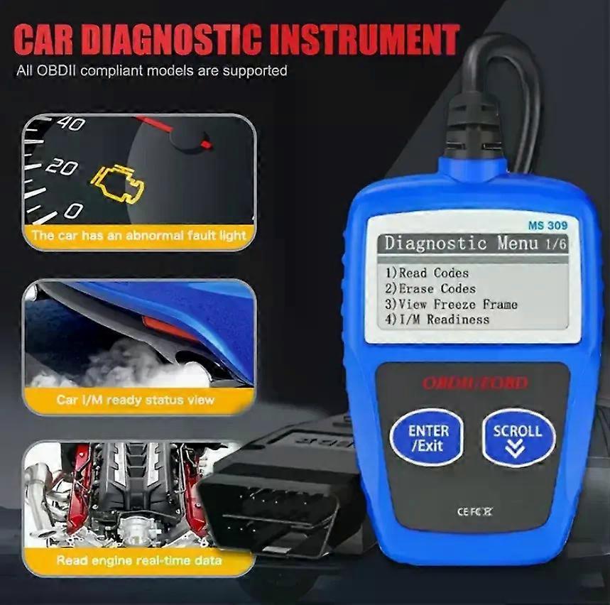 1 PC Car Fault Diagnosis Instrument Obd2 Clear Fault Codes Diagnostic Scanning Tools Universal Version