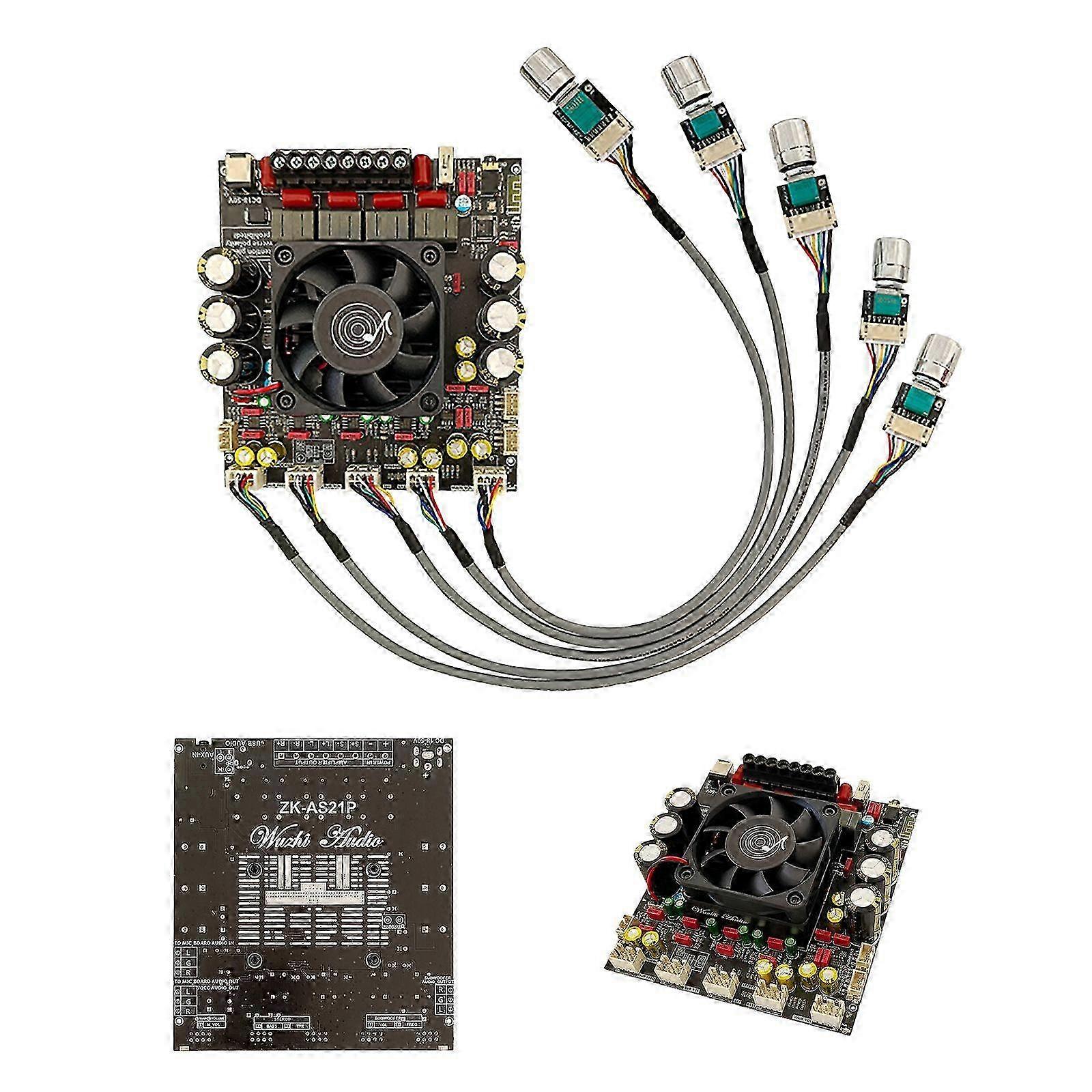 ZK-AS21P 2.1 Bluetooth HiFi Audio Power Amplifier Module High Performance AmpsB