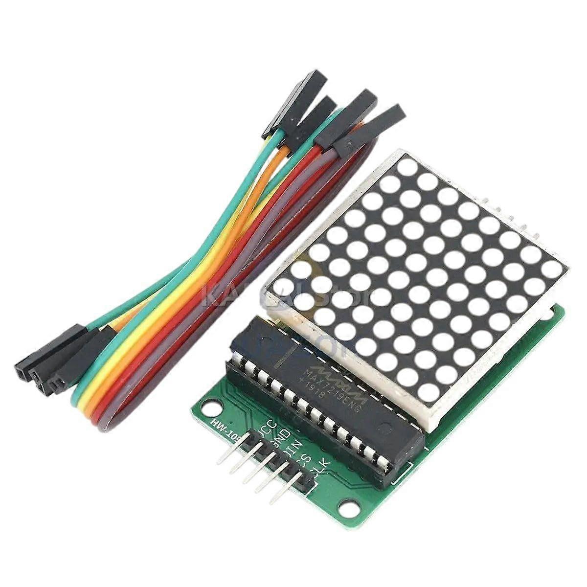 MAX7219 8 8 Modulo a matrice di punti Modulo di visualizzazione del modulo microcontrollore Controllo del display a LED MCU per Arduieno 5V