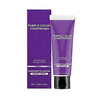 Nourishing Purple Hair Conditioner Fixing Color Locking Deeply Removing Yellowing Moisturizing Extending Dyeing Durability Repairing Damag 100g PU5568