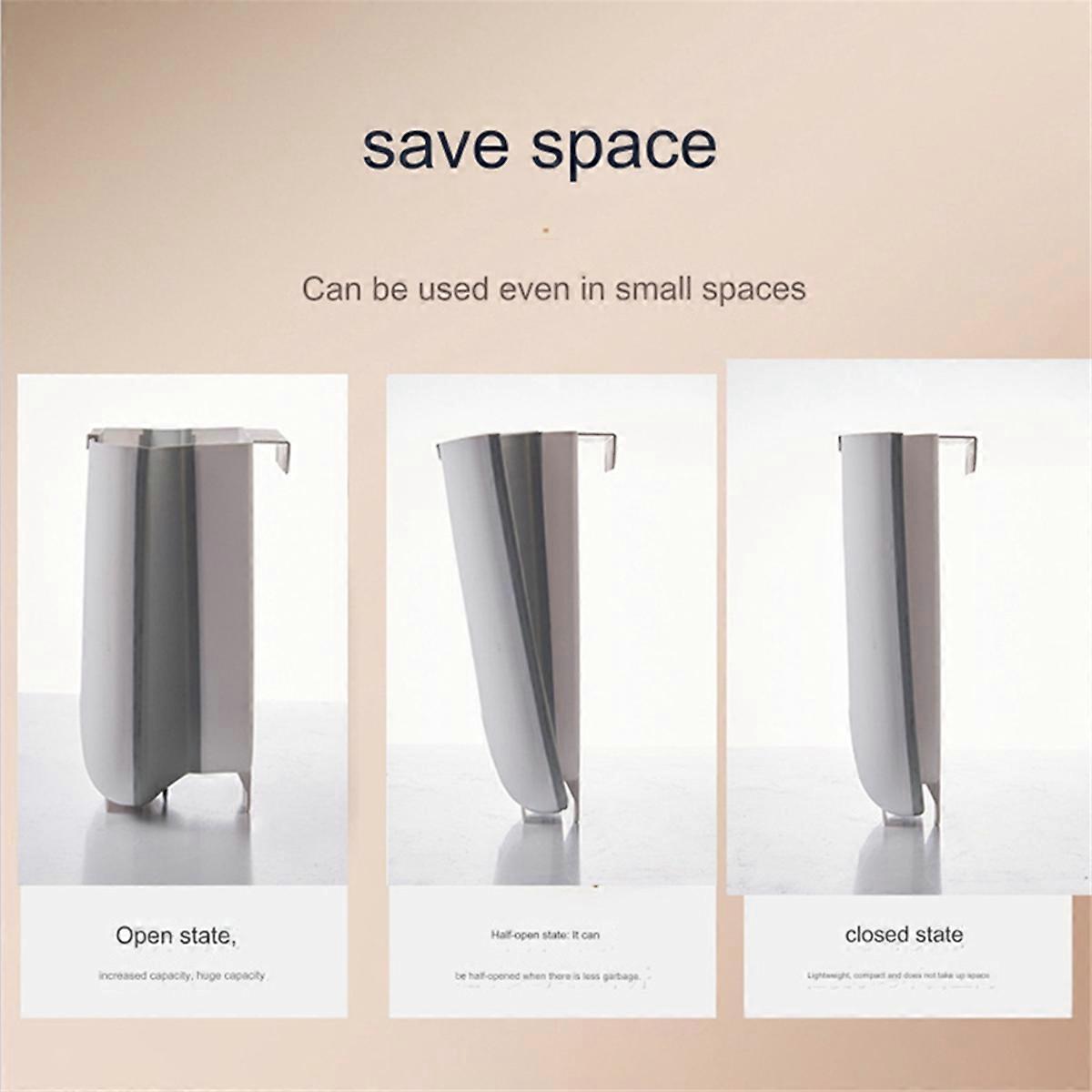 Kitchen Trash Can, Waste Bin,Hang Garbage Can White