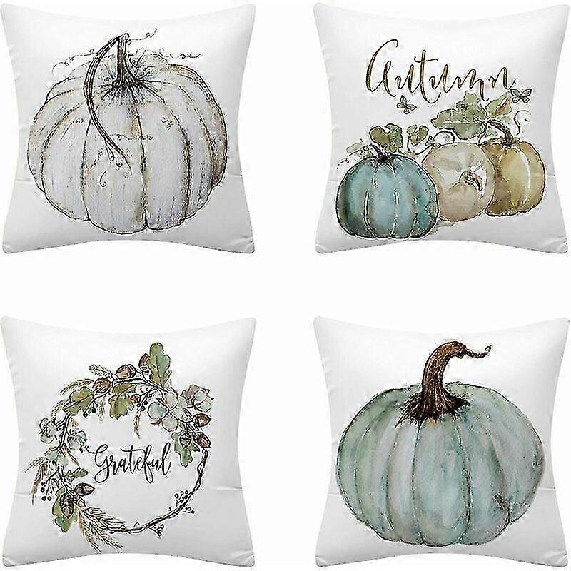 Set of 4 Fall Cushion Covers (without inserts)