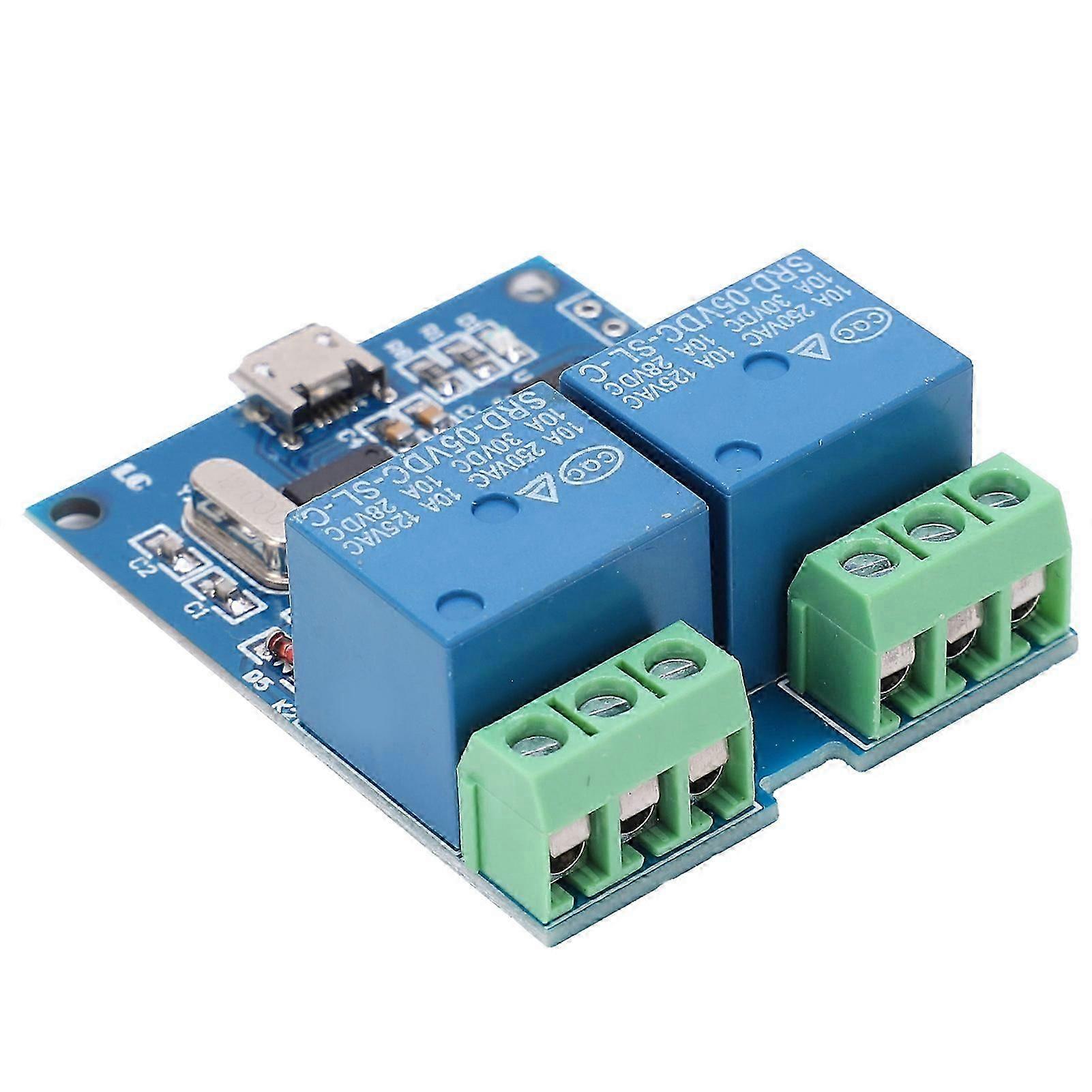 USB Relay Module 2Channel PCB Smart Control Switch for Controlling ONOFF DC5V
