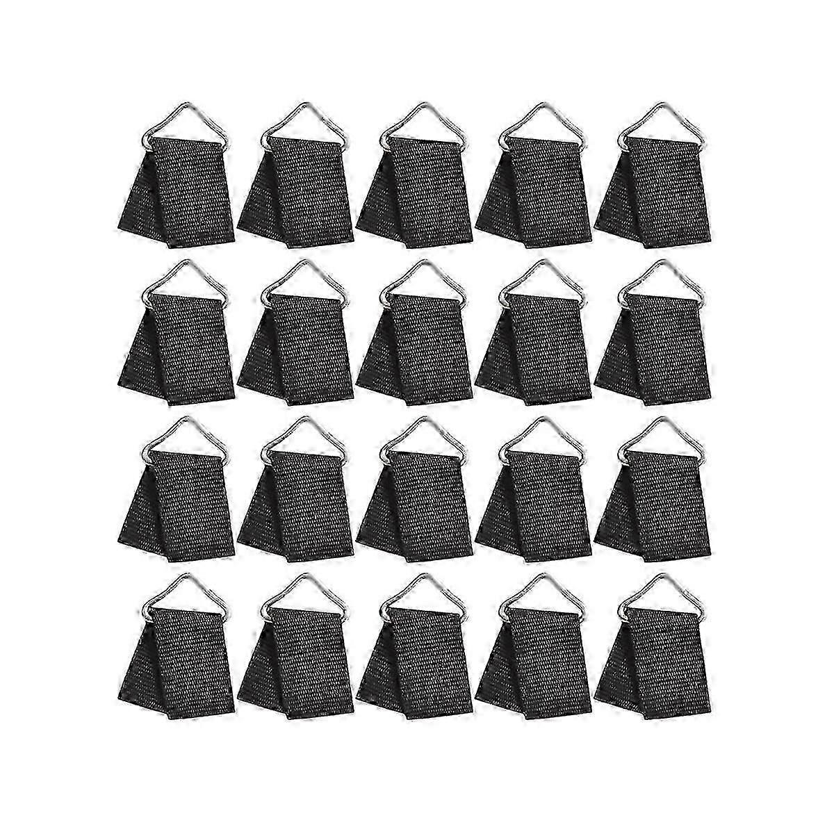 20 Sets Trampoline Spring Buckle Triangle Rings Buckle Trampoline Triangle Buckle V- Shaped Ring Tr
