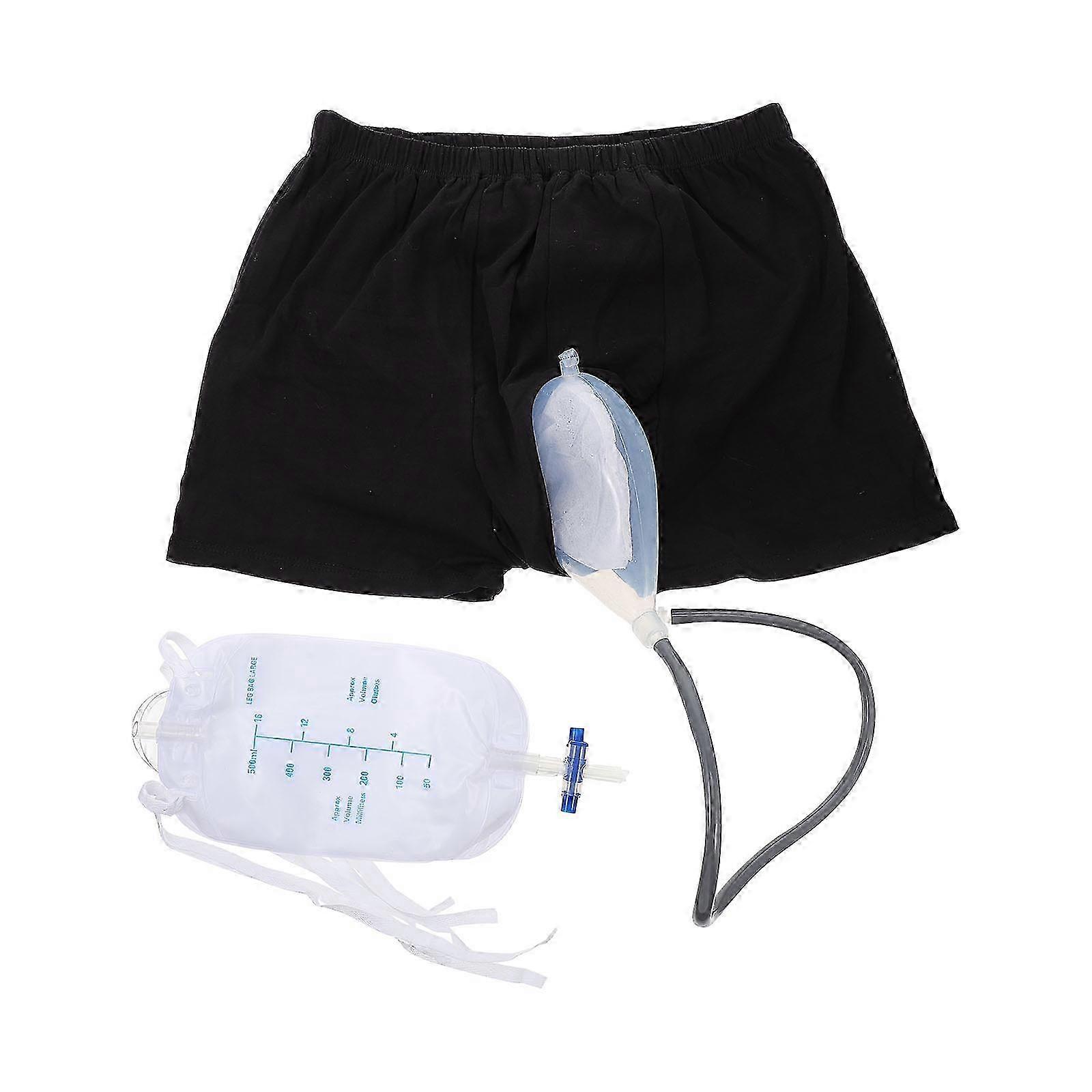 1 set inkontinensunderkläder med urinuppsamlingspåsar Anti-läckage inkontinens Herrunderkläder Walkbee hwy