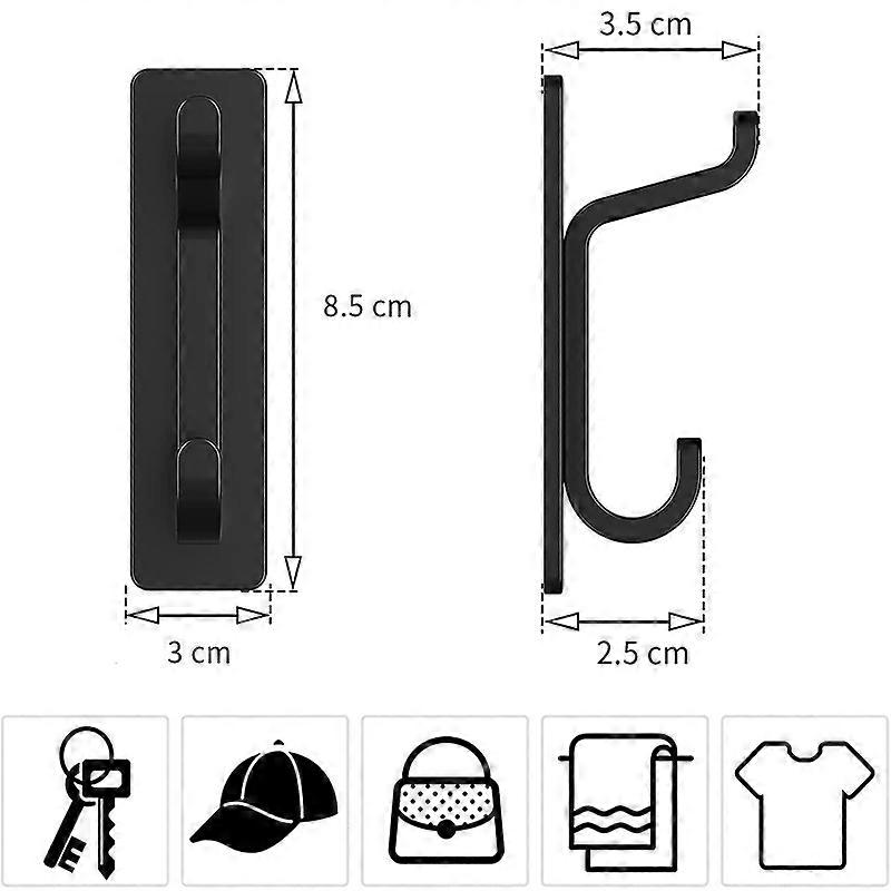 4 pieces wall hooks coat rack towel suitable for kitchen