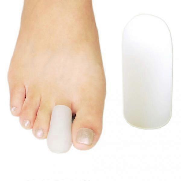2 Pair Silicone Toe Caps Cushion Pads for Corns Callus Blistering 4x1.8cm
