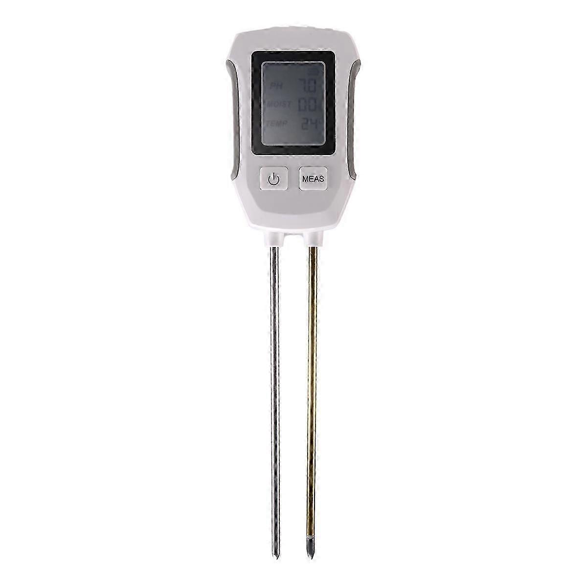 3 in 1 Soil PH Detector Tester LCD Screen Thermometer Temperature Moisture Meter for Gardening Flower Potted Plantation