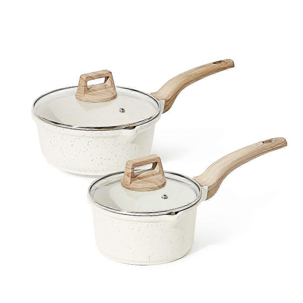 Sauce Pan Set with Lid Nonstick Saucepan with Pour Spout,Easy to Clean,Kitchen Pots Induction Pot 18cm