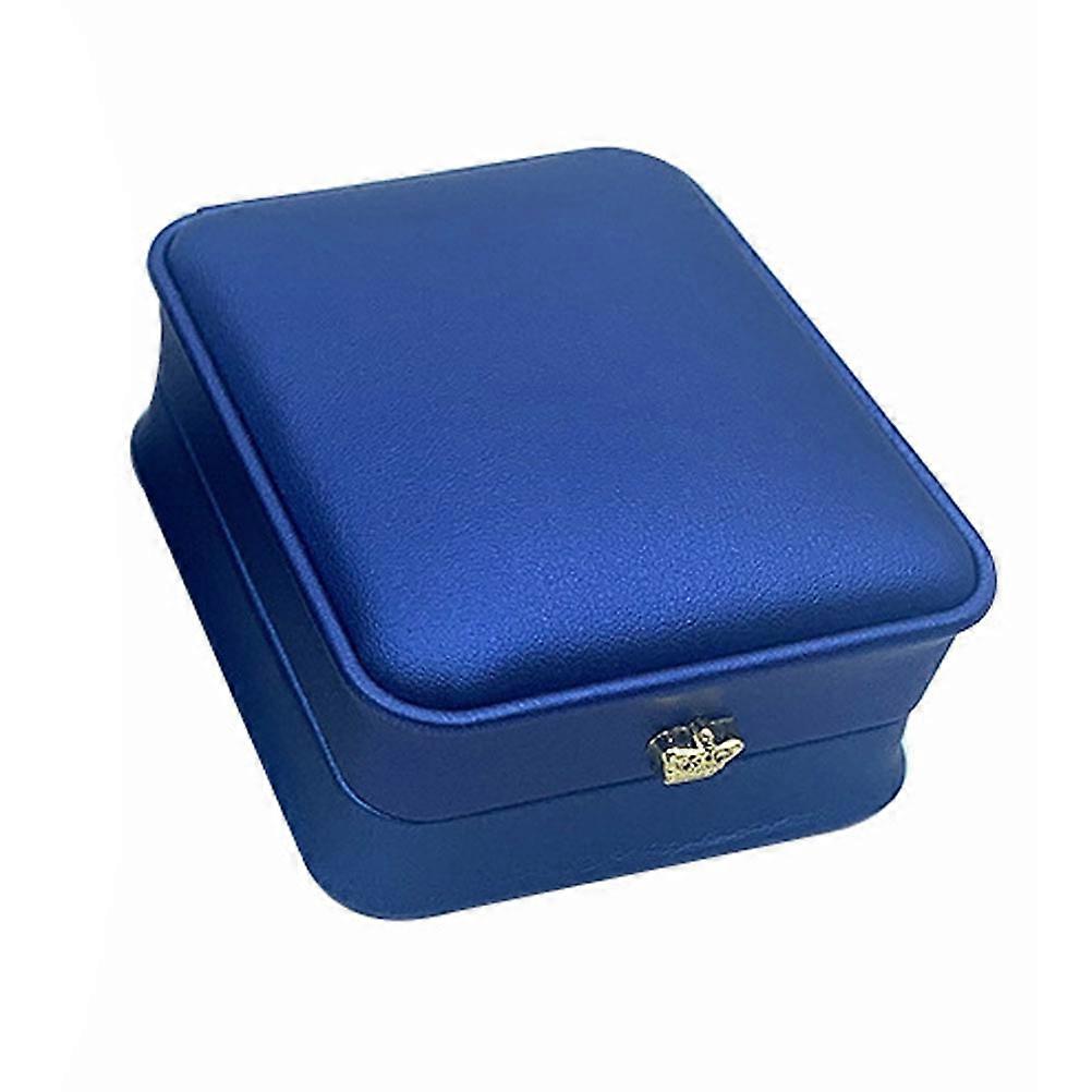 It seems like you're referring to a product description for a **"1pc Elegant Blue PU Jewelry Box for Rings, Necklaces, Pendants – Multi Functional
