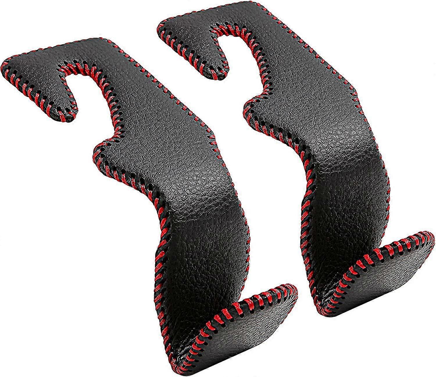 Car Hook Back Seat Headrest Hook Leather Hanger Storage Rack 2 Pack