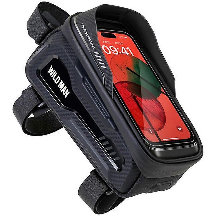 WILD MAN M20 Mountain Bike Hard Shell Top Tube Bag Touch Screen Phone Holder Bag