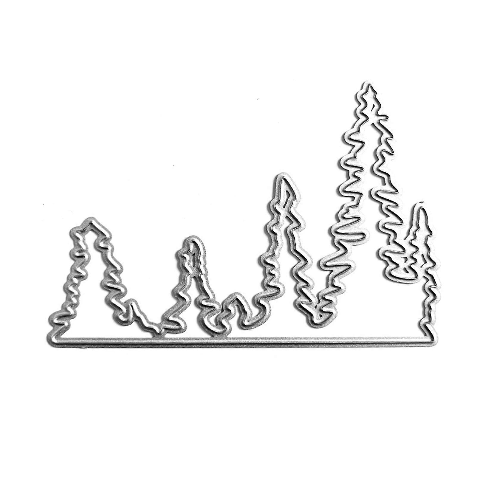 Metal Die Cuts Pine Tree Embossing Stencil Cutting Dies for Card Making Scrapbooking Paper Craft DIY Template Handmade