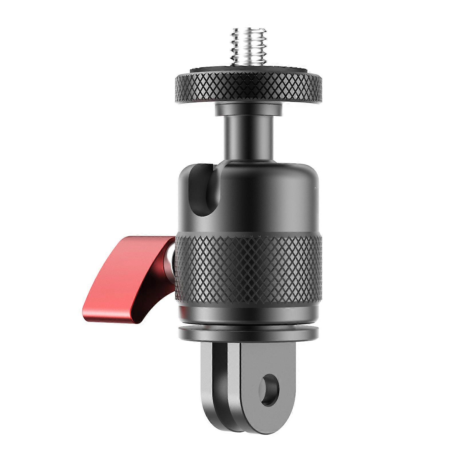 360°Rotating Cold Shoe Mount Adapter for Action Cameras Rustproof Camera Adapter Tripod Selfies Stick Mount
